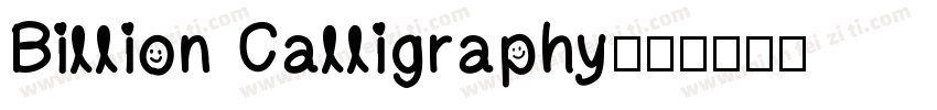 Billion Calligraphy字体转换